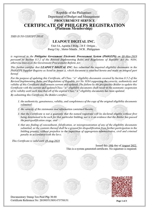 philgeps red membership fee|PLATINUM MEMBERSHIP PAGE .